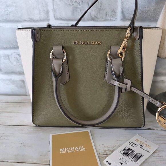 Michael Kors Marilyn Small Color Block Saffiano Leather Messenger Bag NEW - Picture 13 of 15